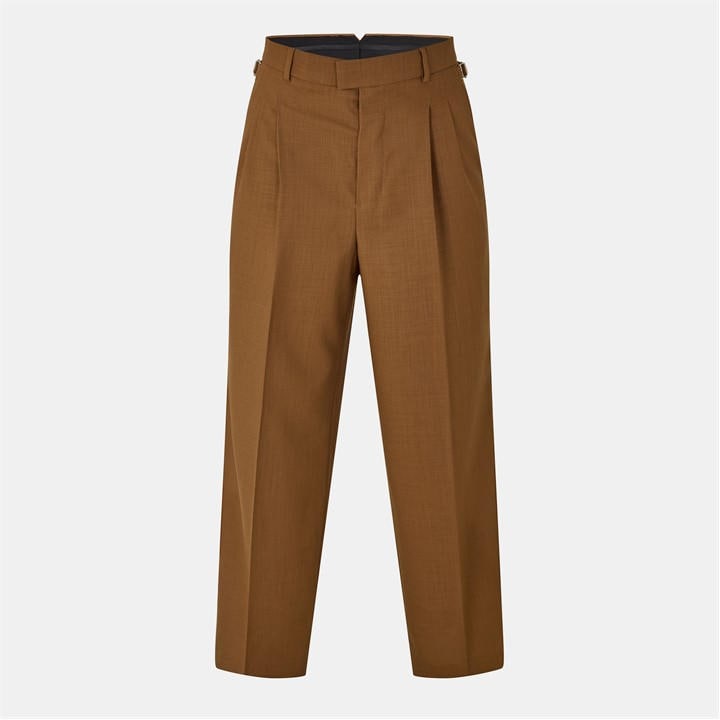 Ami Paris Men's Brown Straight Leg Trousers - M
