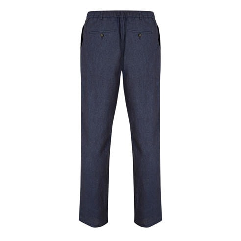 PAL ZILERI - Men's Linen Straight Leg Trousers