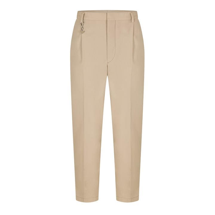 Prada Men's Beige Straight Leg Trouser