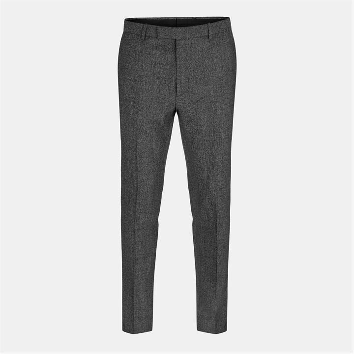 Gucci Men's Black Wool Straight Leg Trousers - S