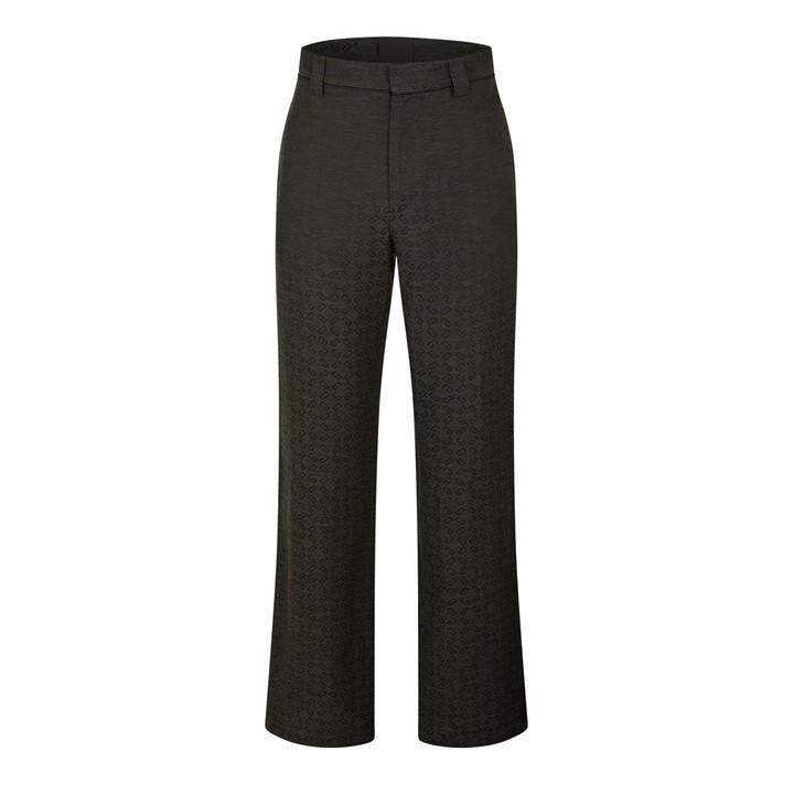 Givenchy Men's Grey Monogram Jacquard Trousers - L