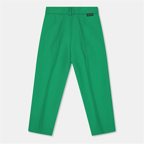GUCCI - Kids' Italian Fabric Straight Leg Trousers