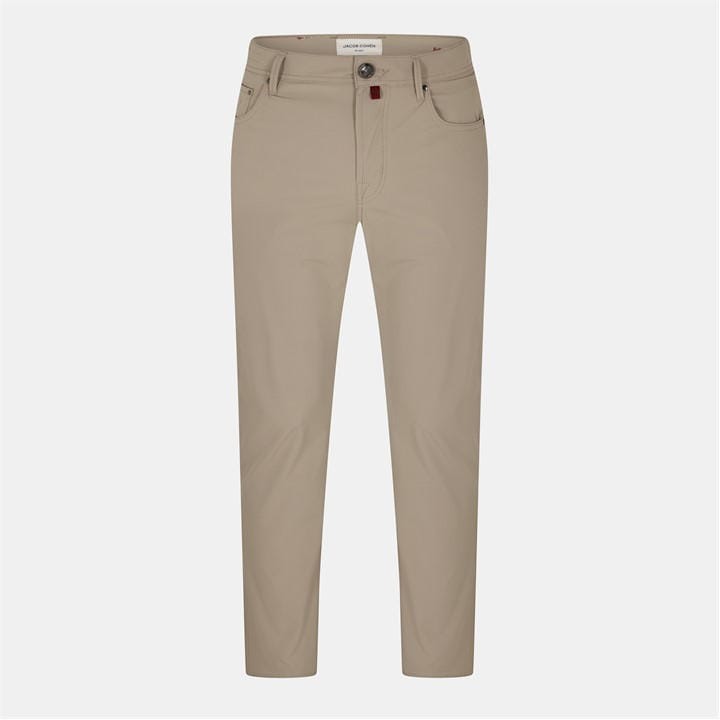 Jacob Cohen Men's Beige Jacob Straight Trs Sn54 Size 34 R