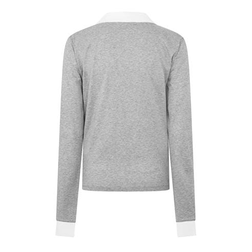 MIU MIU - Women's Jersey Top Knitted Long Sleeve Polo Shirt
