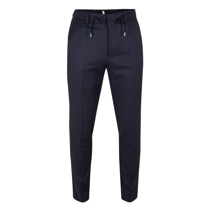 Boss Men's Blue H-Genius-Ds-B1 10236006 01 Straight Leg Trousers