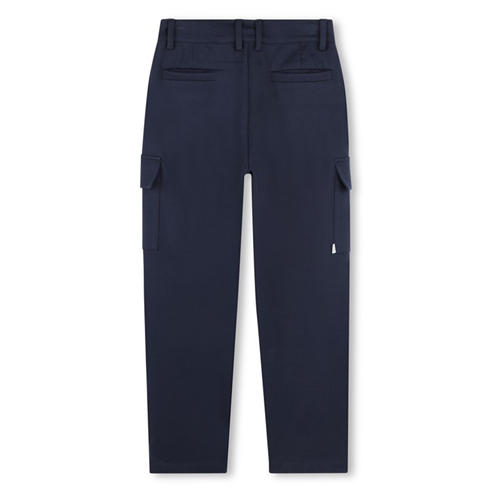 Boss - Kids' Straight Leg Zip Pocket Relaxed Fit Cargo Trousers
