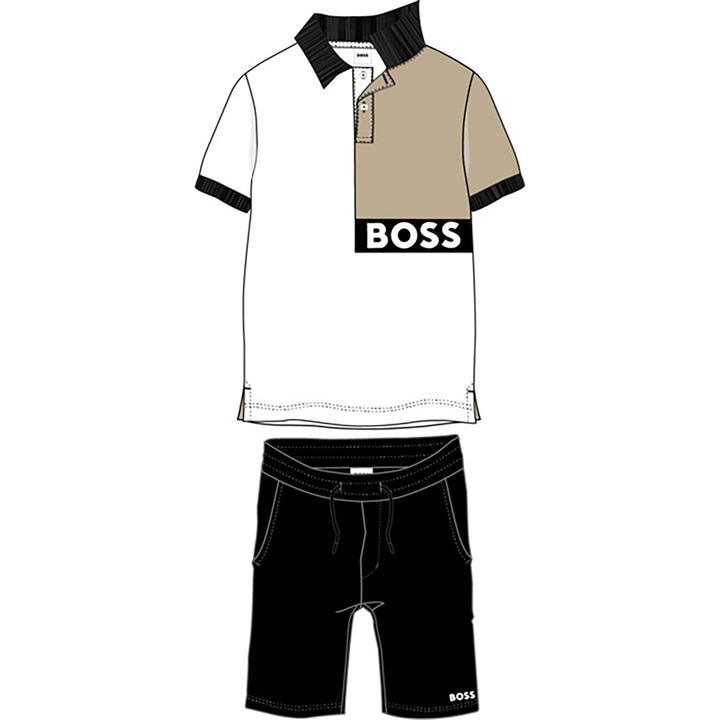 Boss Boys Black Kids' Polo Shirt Set - 13 - 14 Years