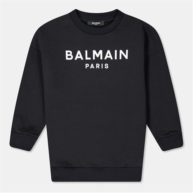 BALMAIN Logo Crew Neck Jumper Juniors,All Products : American Fashion Style Bags On Sale