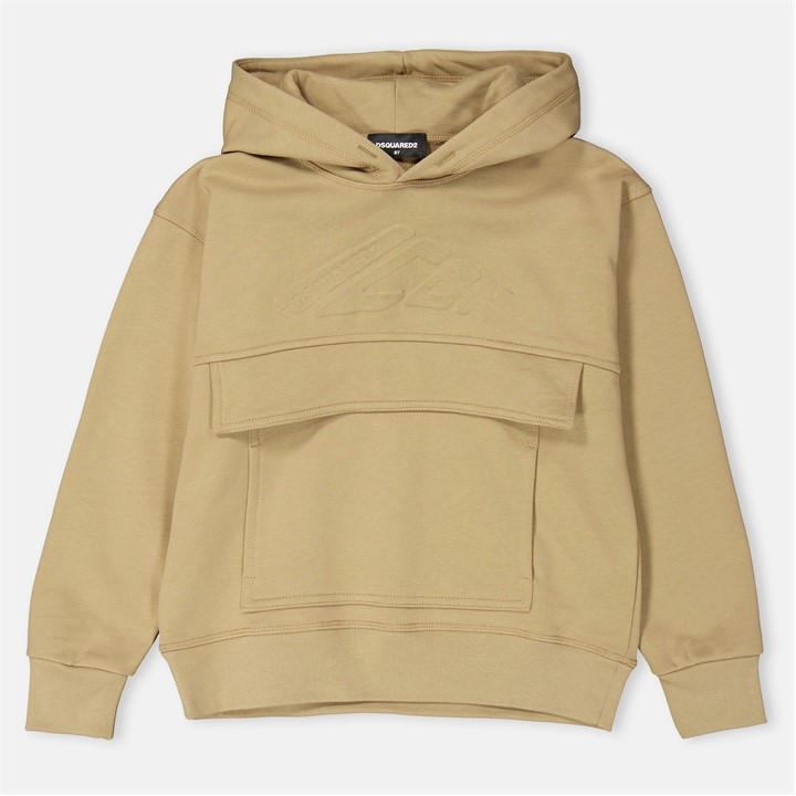 Dsquared2 Boys Beige Icons Hoodie Juniors Size 9