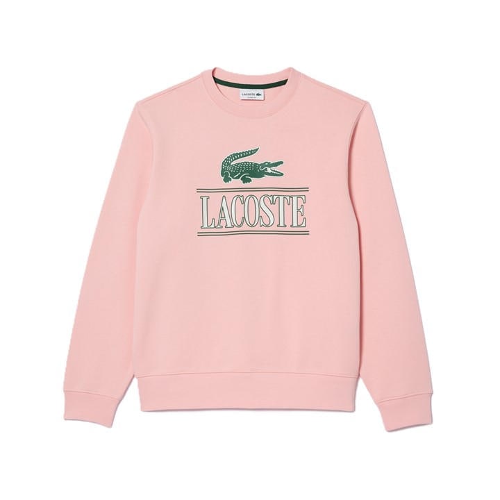 Lacoste  Pink Crocodile Sweatshirt - XS