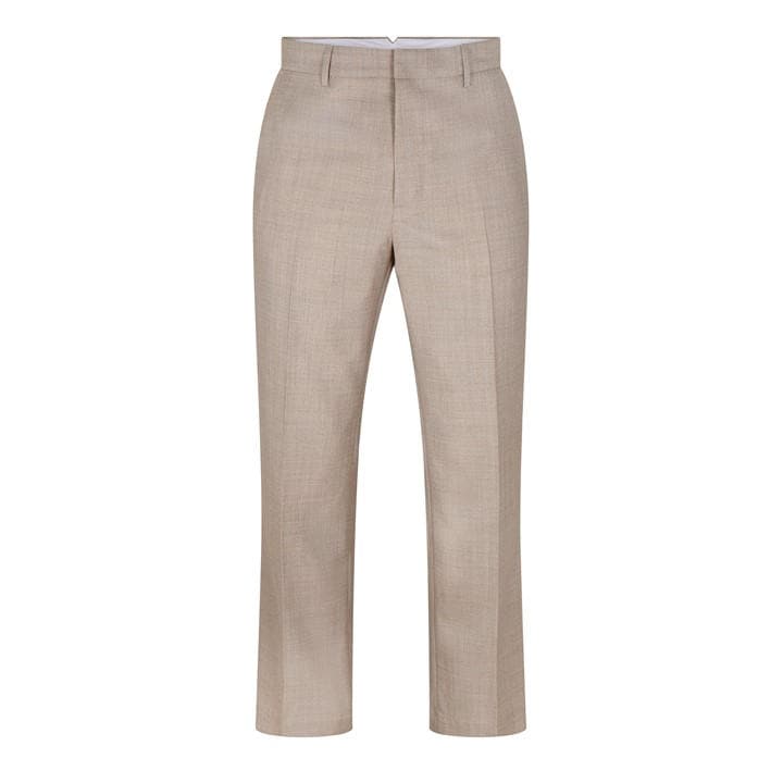 Ami Paris Men's Beige Straight Trousers Large