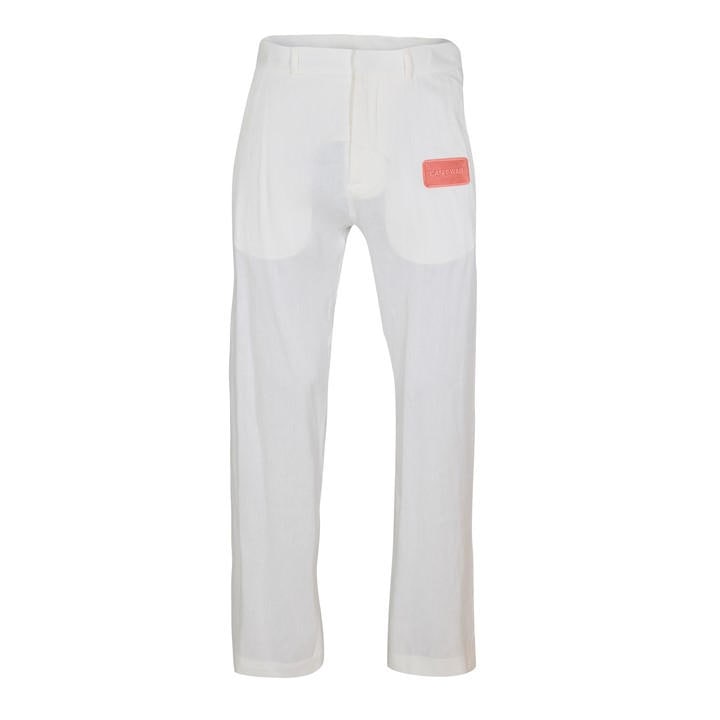 Off White Men's Cream Off Linen Chino Medium