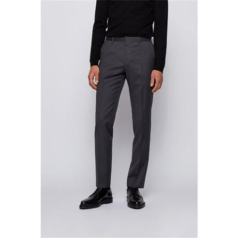 Boss - Men's Herringbone Twill Gibson Italian Wool Trousers