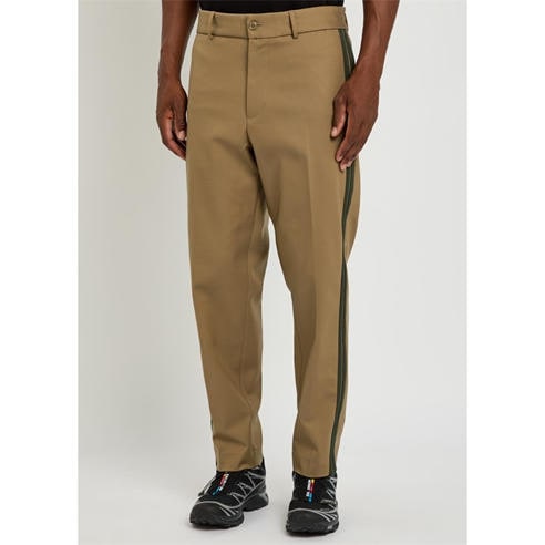 Moncler - Men's Striped Cotton Relaxed-Fit Chinos