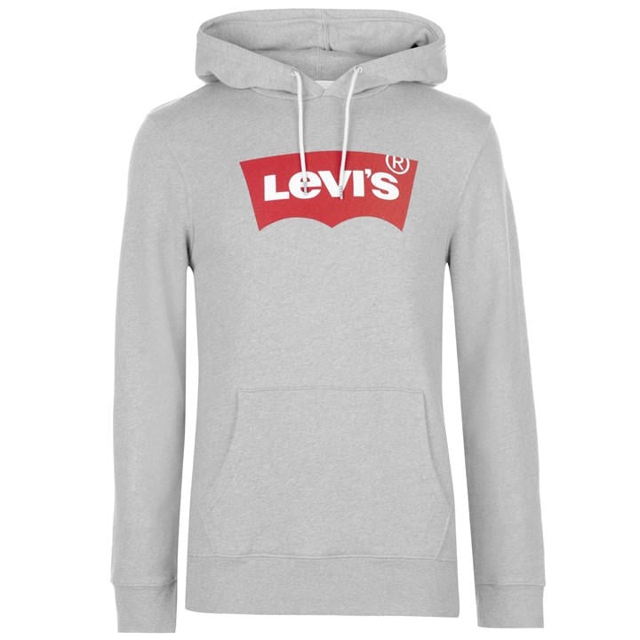 Levis Men's Grey Batwing Hoodie Small