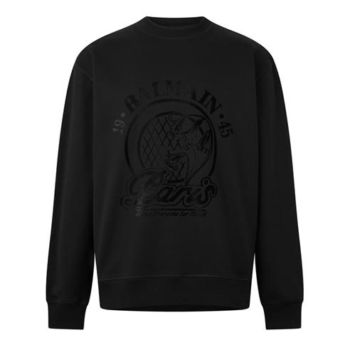 BALMAIN - Balmain Flock Sweat Sn63