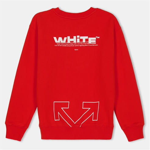 OFF WHITE - Unisex Kids' Logo Crew Sweatshirt