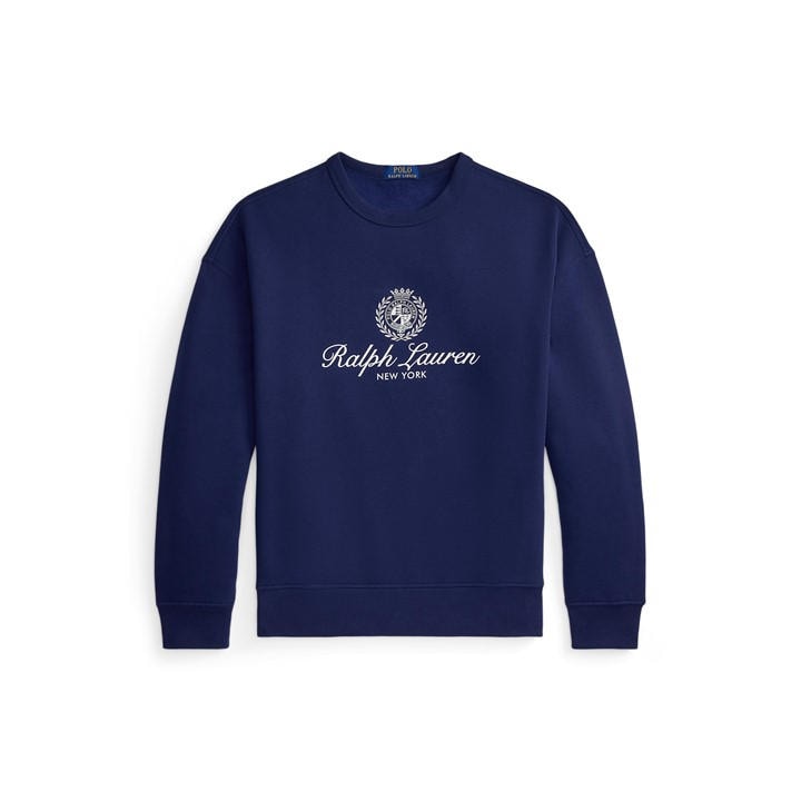 Polo Ralph Lauren Men's Blue Crew Sweatshirt - S