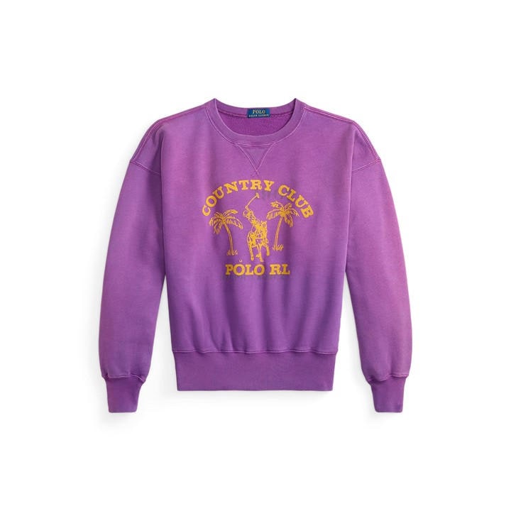 Polo Ralph Lauren Men's Purple Crew Sweatshirt - M