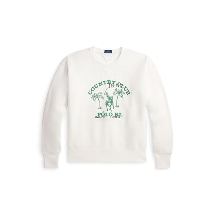 Polo Ralph Lauren Men's Cream Crew Sweatshirt - XL