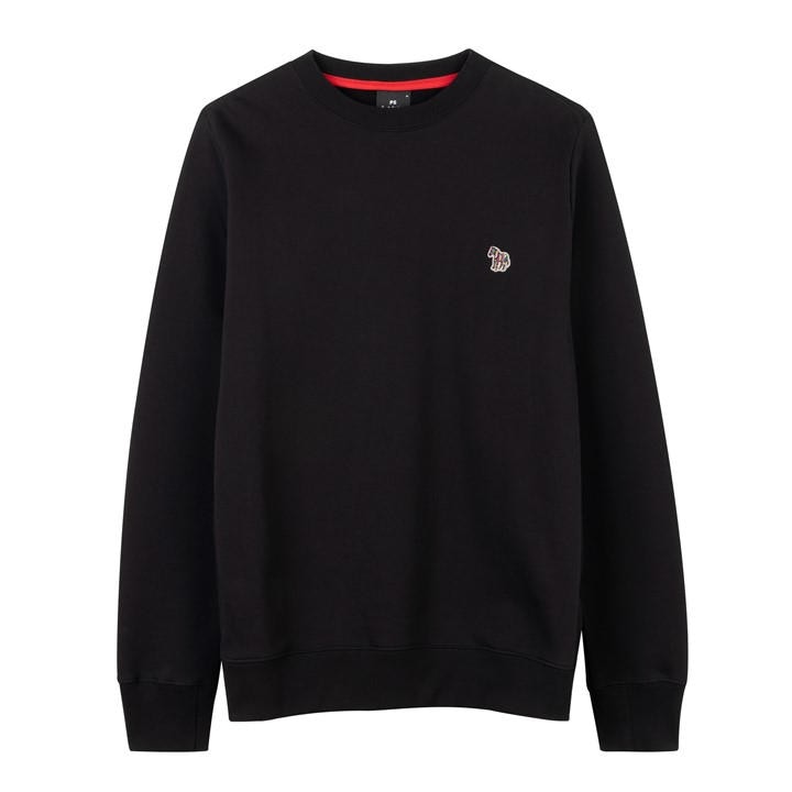 Ps Paul Smith Men's Black Zebra Crew Sweatshirt 2XL