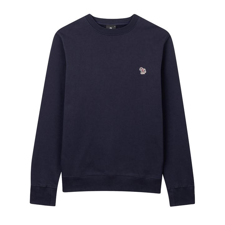 Ps Paul Smith Men's Blue Zebra Crew-Neck Sweatshirt 3XL