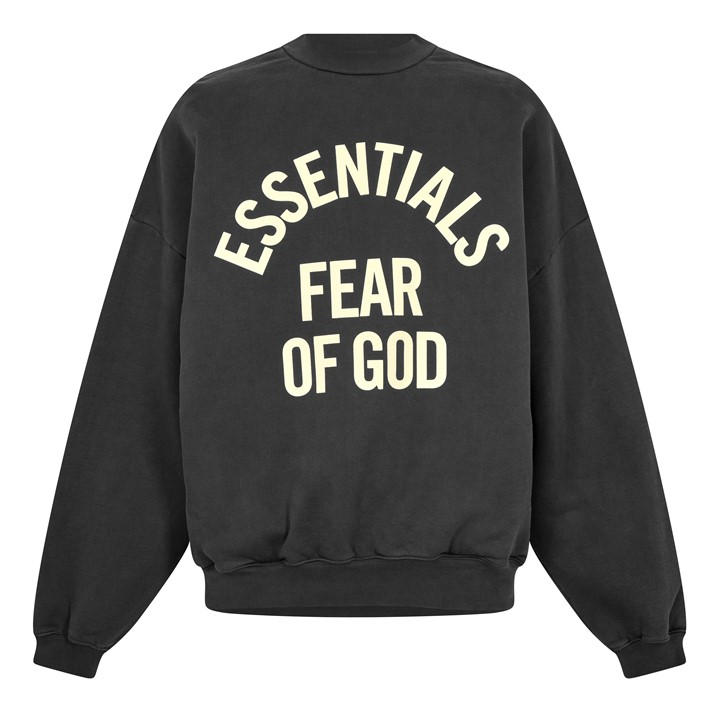 Fear Of God Essentials Men's Black Crew Sweatshirt - XS
