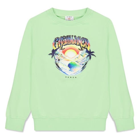 CASABLANCA - Kids' Casa Printed Crew Cotton Sweater