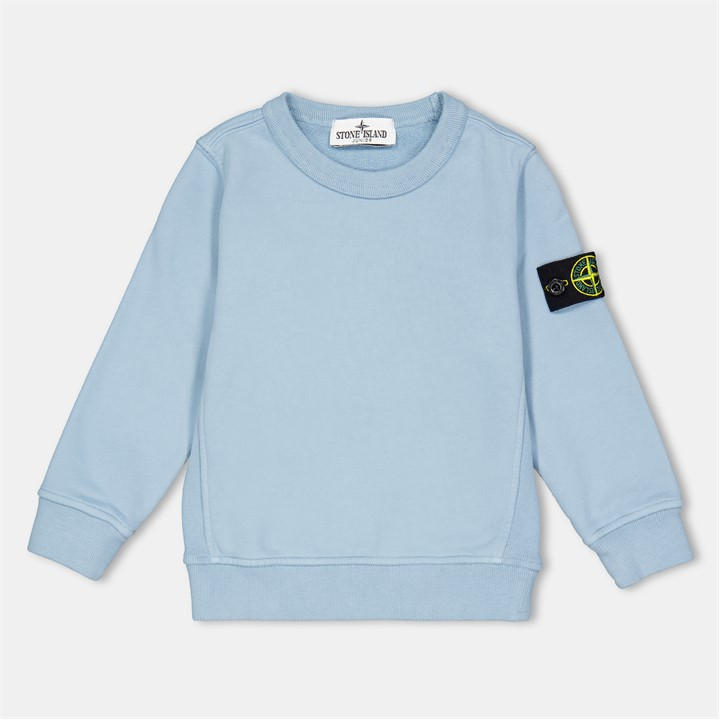 Stone Island Boys Blue Crew Neck Jumper