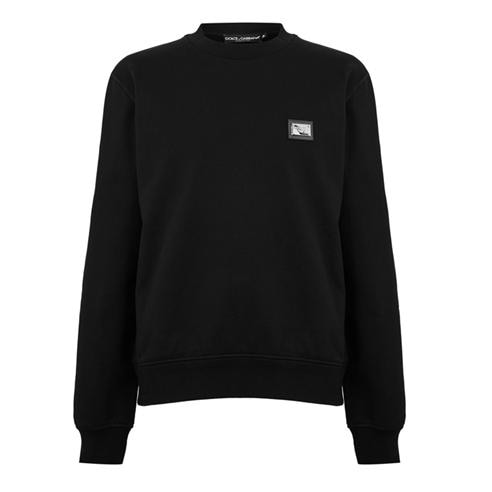 DOLCE AND GABBANA - Men's Placca Crew Sweatshirt