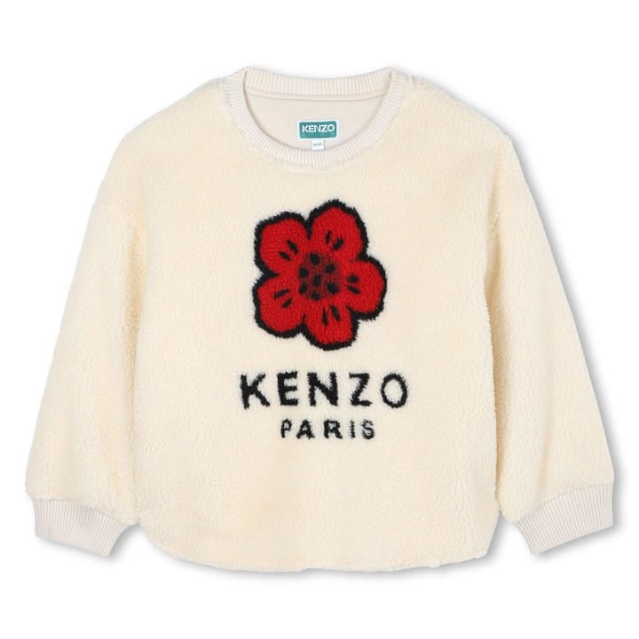 Kenzo  Kids Cream Kids' Teddy Crew Sweatshirt - 9 - 10 Years
