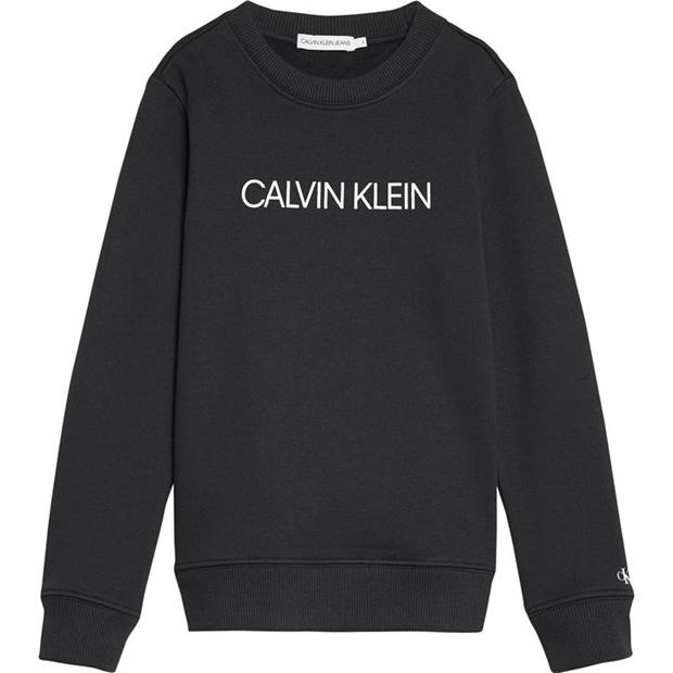 Calvin Klein Junior Boys Institutional Crew Sweatshirt,All Products : American Fashion Style Bags On Sale