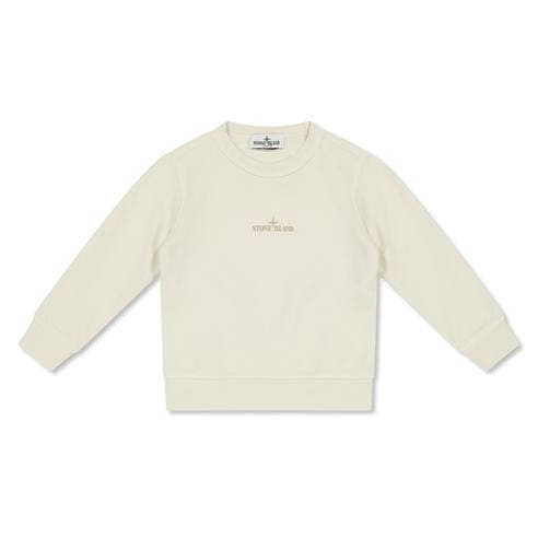 STONE ISLAND - Kids' Back Logo Crew Sweatshirt