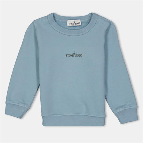 STONE ISLAND - Kids' Compass Ribbed Crew Sweatshirt