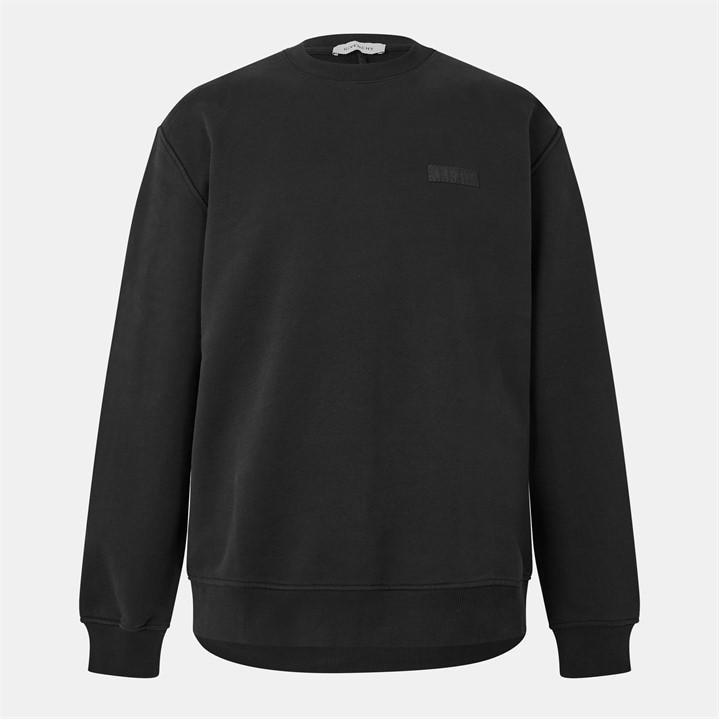 Givenchy Men's Black Giv Tab Crew Sn54 Small