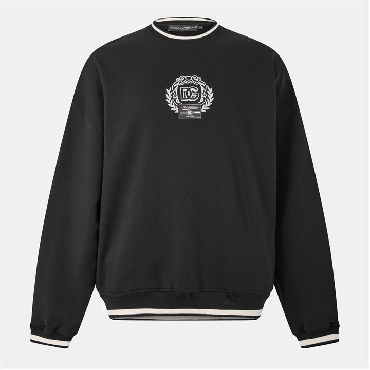 Dolce And Gabbana Men's Black Crew Sweater