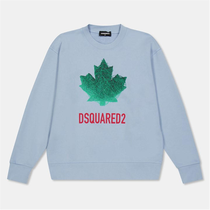 Dsquared2 Boys Blue Dsq Maple Crew Jn61