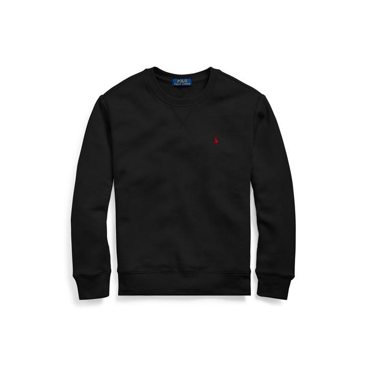 Polo Ralph Lauren Boys Black ' Crew-Neck Sweatshirt - 7 - 8 Years