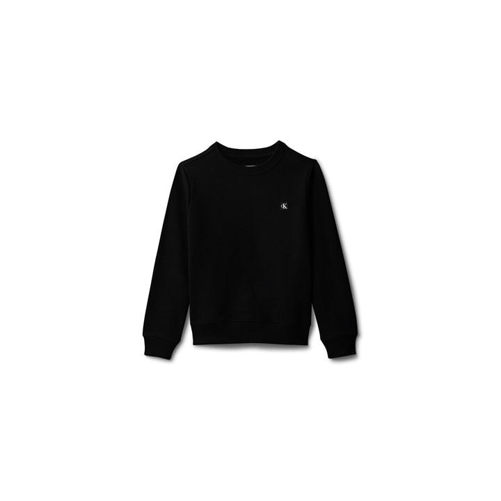 Calvin Klein Jeans Boys Black Ckj Badge Logo Crew Jn62