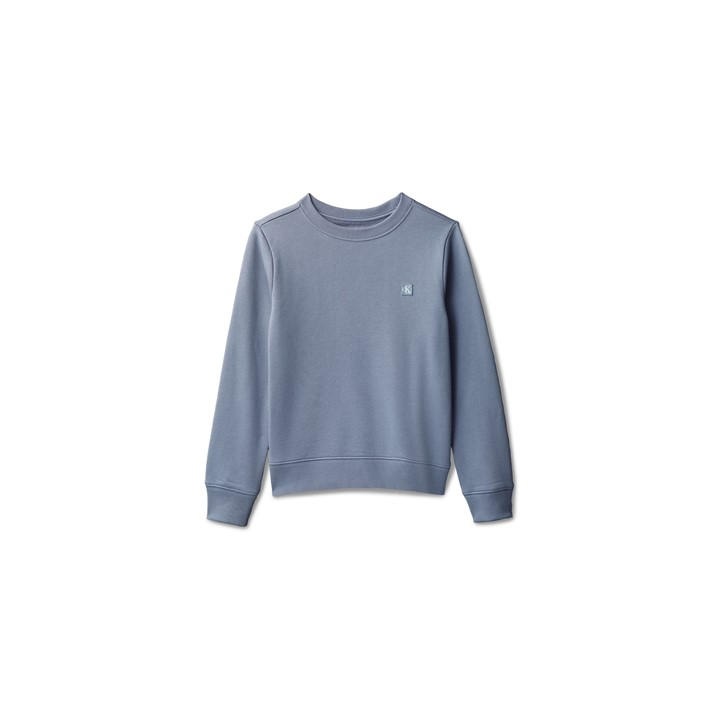 Calvin Klein Jeans Boys Blue Ckj Badge Logo Crew Jn62