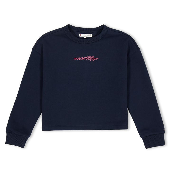 Tommy Hilfiger Girls Blue Kids' Crew Sweatshirt