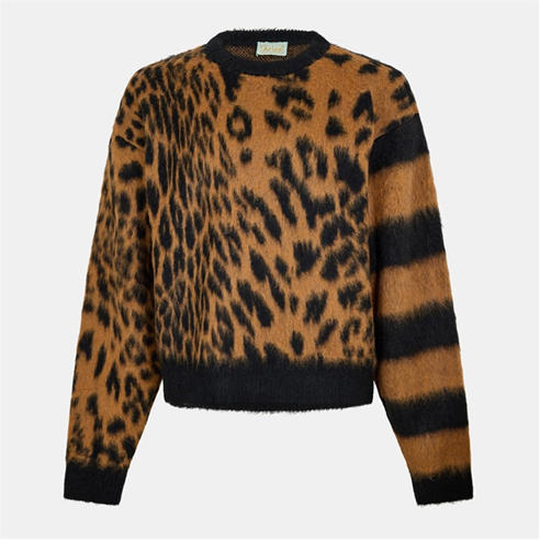 ARIES - Men's Leopard Crew Sweatshirt