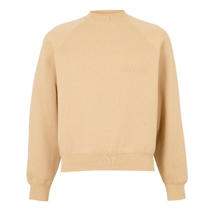 Fear Of God Essentials Men's Beige Crew Sweatshirt - XS