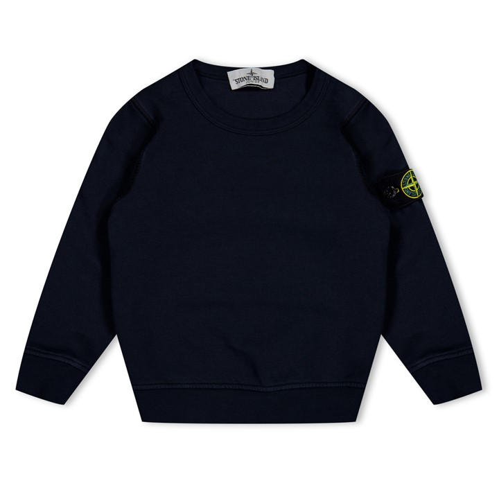 Stone Island Boys Blue Badge Crew Lightweight Jumper Juniors - Size 1