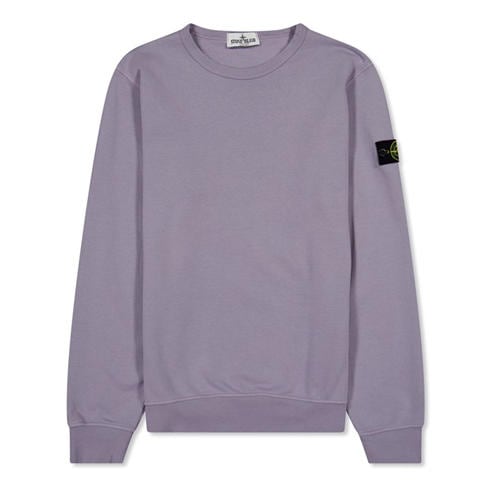 STONE ISLAND - Boys' Plain Cotton Badge Crew Lightweight Jumper