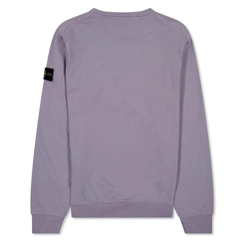 STONE ISLAND - Boys' Plain Cotton Badge Crew Lightweight Jumper