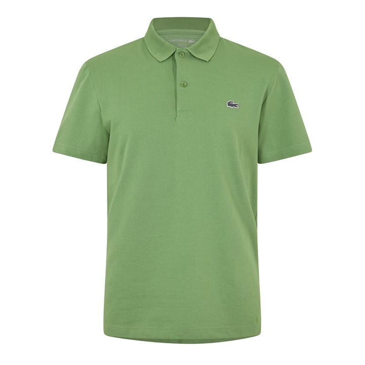 Lacoste Men's Green Regular Fit Short Sleeve Polo Shirt - L
