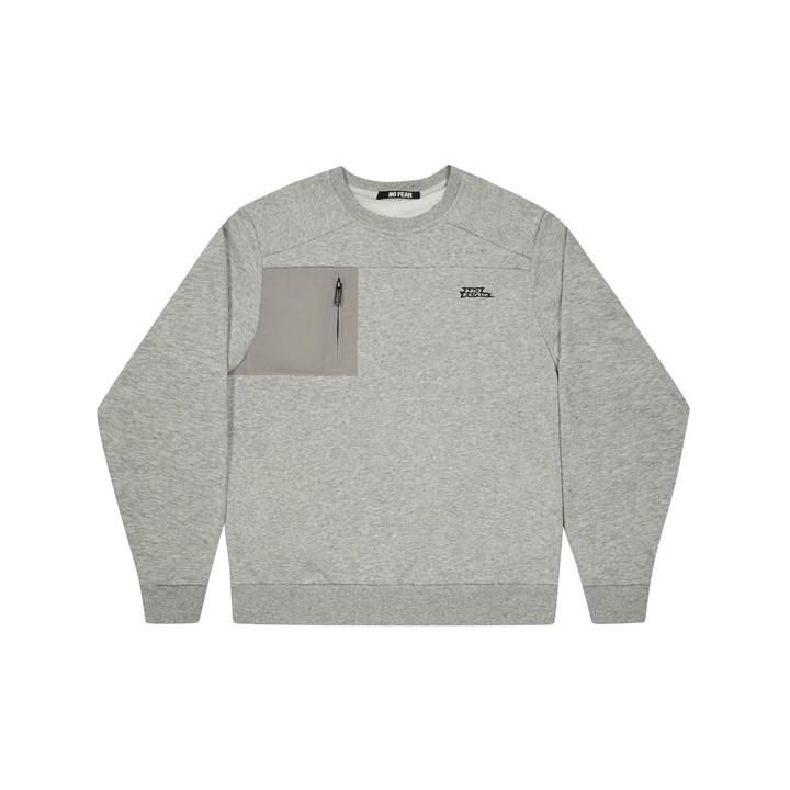No Fear Men's Grey Tech Crewneck Jumper
