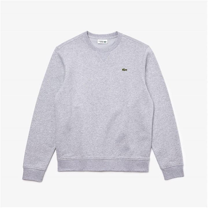 Lacoste Men's Grey Basic Crew-Neck Sweatshirt - XL