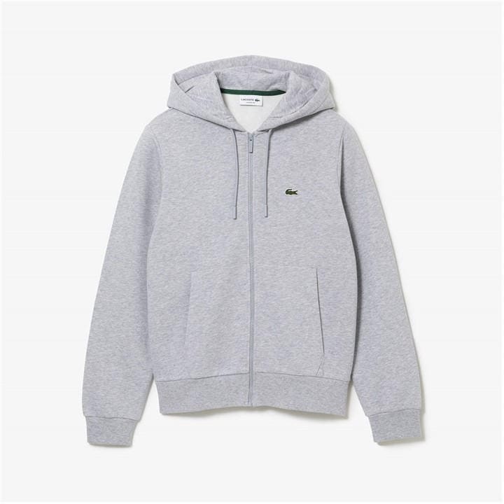 Lacoste Men's Grey Basic Full-Zip Hoodie - L